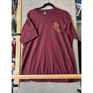 Santa Cruz T shirt Adult Size Large Maroon Screaming Hand Logo Front & Back